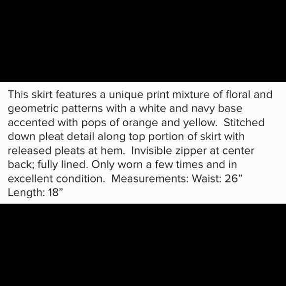 JCrew floral pleated geo skirt - Picture 8 of 8